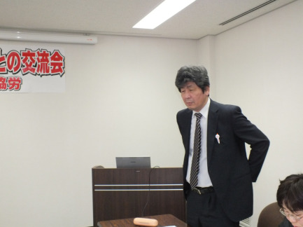 【画像】富山県農協労　川岸中央執行委員長
